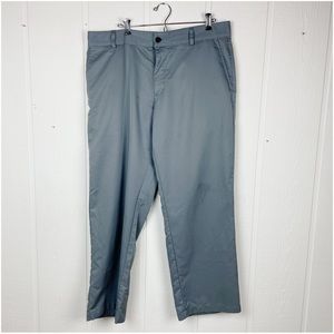 Adidas ClimaLite Gray Flat Front Golf Pants with Pockets Size 36x30